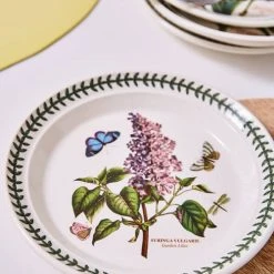 Portmeirion Botanic Garden 8" Plate Set Of 6 -tableware BG05072 Botanic Garden by Portmeirion 8 Inch Plate Set of 6 2