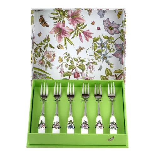 Portmeirion Botanic Garden Pastry Forks Set Of 6 4 Portmeirion Botanic Garden Pastry Forks Set Of 6 - Image 2
