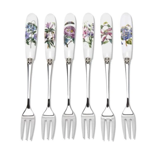 Portmeirion Botanic Garden Pastry Forks Set Of 6 3 Portmeirion Botanic Garden Pastry Forks Set Of 6