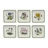 Portmeirion Botanic Garden Square Plate Set Of 6 -tableware BG78996XF Botanic Garden by Portmeirion Square Plate Set of 6