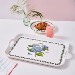 Portmeirion Botanic Garden Handled Serving Tray Hydrangea -tableware BGJCSR006 Botanic Garden by Portmeirion Handled Serving Tray Hydrangea 2