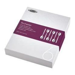 Stellar Rochester Polished Set Of 6 Teaspoons Gift Box Set -tableware BL29 Stellar Rochester 6 Piece Tea Spoon Set 1