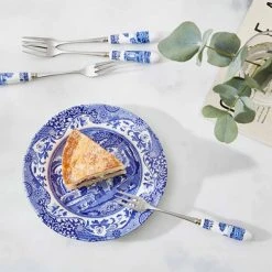 Spode Blue Italian Set Of 6 Pastry Forks -tableware BLI1102X Spode Blue Italian Pastry Forks Set of 6 3