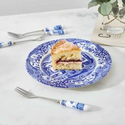 Spode Blue Italian Set Of 6 Pastry Forks -tableware BLI1102X Spode Blue Italian Pastry Forks Set of 6 5