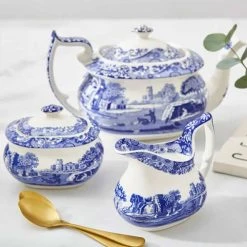 Spode Blue Italian Cream Jug -tableware BLI1750 Spode Blue Italian Cream Jug 4