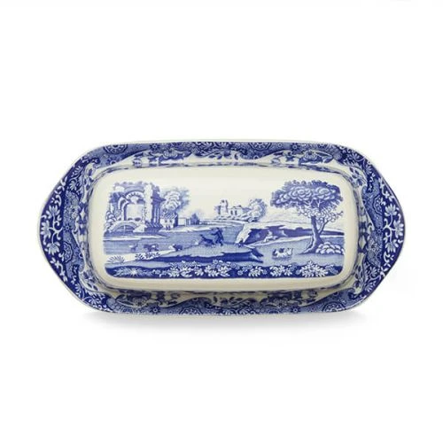 Spode Blue Italian Butter Dish 4 Spode Blue Italian Butter Dish - Image 2