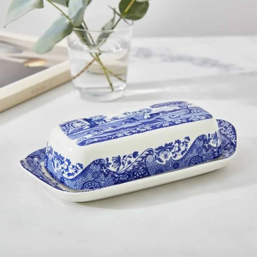 Spode Blue Italian Butter Dish 6 Spode Blue Italian Butter Dish - Image 4
