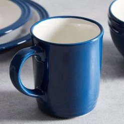 Barbary & Oak Foundry 16 Piece Dinnerware Blue -tableware BO867011BLU Barbary And Oak Foundry 16 Piece Dinnerware Blue 3