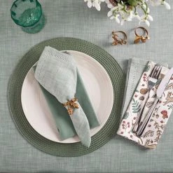 Walton & Co Moss Chambray Tablecloth 130x180cm -tableware CHM70M Walton And Co Moss Chambray Tablecloth 130x180cm 2