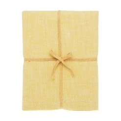 Walton & Co Saffron Chambray Tablecloth 130x180cm