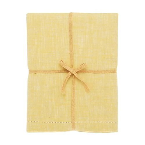 Walton & Co Saffron Chambray Tablecloth 130x180cm 3 Walton & Co Saffron Chambray Tablecloth 130x180cm