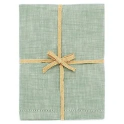 Walton & Co Moss Chambray Tablecloth 130x230cm