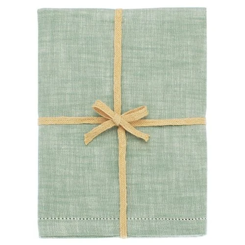 Walton & Co Moss Chambray Tablecloth 130x230cm 3 Walton & Co Moss Chambray Tablecloth 130x230cm