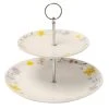 English Tableware Company Pressed Flowers 2 Tier Cake Stand 1 English Tableware Company Pressed Flowers 2 Tier Cake Stand -tableware DD4816A01 English Tableware Company Pressed Flowers 2 Tier Cake Stand
