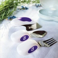 Doddl 3 Piece Cutlery Set In Indigo -tableware DOD002 Doddl 3 piece cutlery set in Blueberry Blue 4