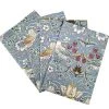 William Morris Strawberry Thief Blue Pack Of 4 Napkins -tableware GA79N4 William Morris Pack Of 4 Blue Strawberry Thief Napkins
