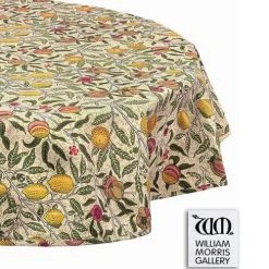 William Morris Fruit 132 X 132cm Acrylic Tablecloth