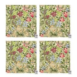 William Morris Golden Lily Pack Of 4 Napkins