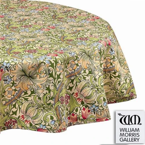 William Morris Golden Lily 132 X 228cm Tablecloth 3 William Morris Golden Lily 132 X 228cm Tablecloth