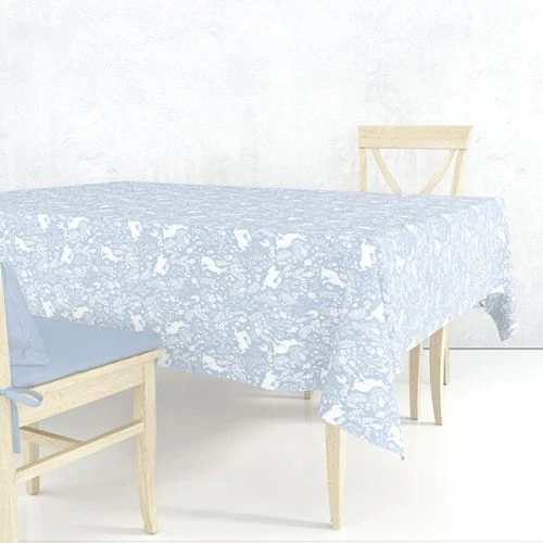 William Morris Forest Life Blue 132X178cm Cotton Tablecloth 3 William Morris Forest Life Blue 132X178cm Cotton Tablecloth