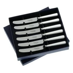 Arthur Price Of England Sovereign Stainless Steel Set Of Six Tea Knives Grecian