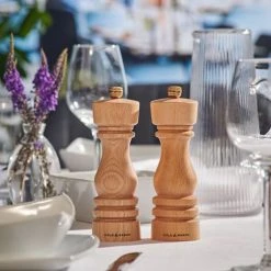 Cole & Mason London 18cm Natural Beech Salt Mill -tableware H233006 Cole Mason London 18cm Natural Beech Salt Mill 2