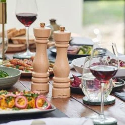 Cole & Mason London 22cm Natural Beech Salt Mill -tableware H233009 Cole Mason London 22cm Natutral Beech Salt Mill 3