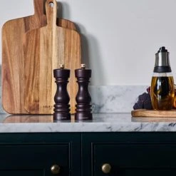 Cole & Mason London 18cm Chocolate Wood Salt Mill -tableware H233078 Cole Mason London 18cm Chocolate Wood Salt Mill 3