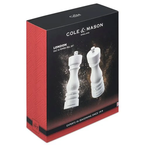 Cole & Mason London 18cm White Gloss Gift Set 4 Cole & Mason London 18cm White Gloss Gift Set - Image 2