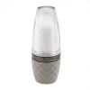 Cole & Mason Precision+ Stemless City Concrete Clear Salt Mill With Gunmetal Band -tableware H321805 Cole And Mason Stemless City Concrete Clear Gun Metal Salt Mill