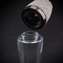 Cole & Mason Precision+ Stemless City Concrete Clear Salt & Pepper Mill Gift Set With Gunmetal Band -tableware H321806 Cole And Mason Stemless City Concrete Clear Gun Metal Gift Set 3