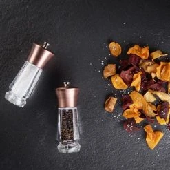 Cole & Mason Precision+ Exford Clear Antique Brass Salt & Pepper Mill Gift Set -tableware H321941 Cole And Mason Precision Exford Clear Antique Brass Gift Set 3