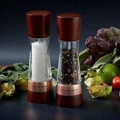 Cole & Mason Derwent Chestnut Rose Gold 190mm Salt Mill -tableware H332295 Cole And Mason Derwent Chestnut Rose Gold Salt Mill 4