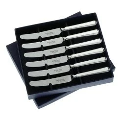 Arthur Price Of England Sovereign Silver Set Of Six Tea Knives Harley