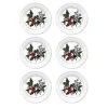Portmeirion The Holly & The Ivy Set Of 6 Side Plates -tableware HV05095X6 The Holly And The Ivy by Portmeirion Plate 6 Inch Set of 6