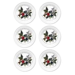 Portmeirion The Holly & The Ivy Set Of 6 Side Plates