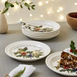 Portmeirion The Holly & The Ivy Set Of 6 Side Plates 9 Portmeirion The Holly & The Ivy Set Of 6 Side Plates -tableware HV05095X6 The Holly And The Ivy by Portmeirion Plate 6 Inch Set of 6 3