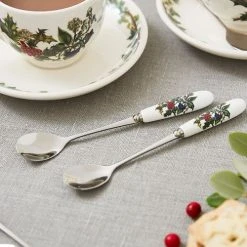 Portmeirion The Holly & The Ivy Set Of 6 Tea Spoons -tableware HV1101 The Holly And The Ivy by Portmeirion Tea Spoons Set of 6 2