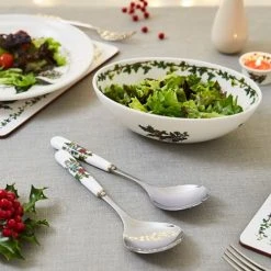 Portmeirion The Holly & The Ivy Salad Servers -tableware HV1107 The Holly And The Ivy by Portmeirion Salad Servers Pair 2