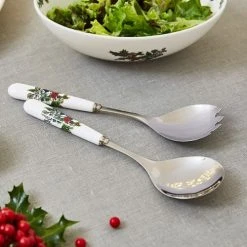 Portmeirion The Holly & The Ivy Salad Servers -tableware HV1107 The Holly And The Ivy by Portmeirion Salad Servers Pair 3