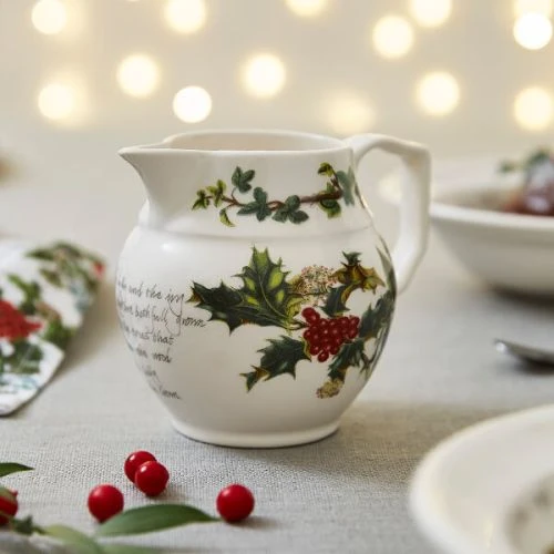 Portmeirion The Holly & The Ivy 300ml Staffordshire Jug 4 Portmeirion The Holly & The Ivy 300ml Staffordshire Jug - Image 2
