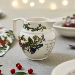 Portmeirion The Holly & The Ivy 300ml Staffordshire Jug 7 Portmeirion The Holly & The Ivy 300ml Staffordshire Jug -tableware HV40440 The Holly And The Ivy by Portmeirion Staffordshire Jug 500ml 2