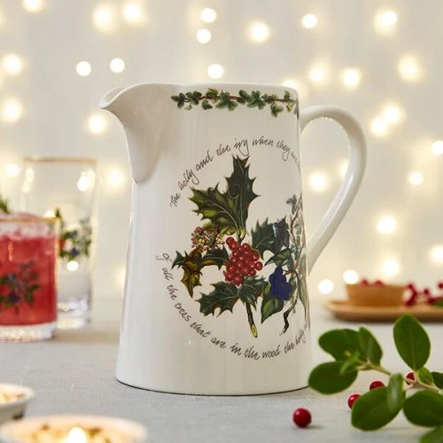 Portmeirion The Holly & The Ivy Bella Jug 4 Portmeirion The Holly & The Ivy Bella Jug - Image 2