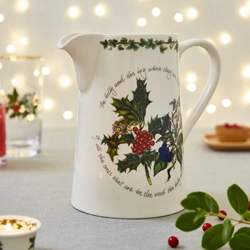 Portmeirion The Holly & The Ivy Bella Jug 5 Portmeirion The Holly & The Ivy Bella Jug - Image 3