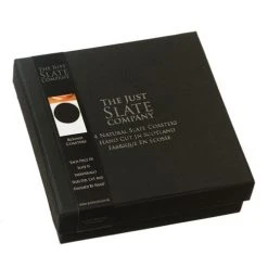 The Just Slate Company Set Of 4 Round Slate Coasters 8 The Just Slate Company Set Of 4 Round Slate Coasters -tableware JSCO4B Just Slate Company Round Slate Coasters 2