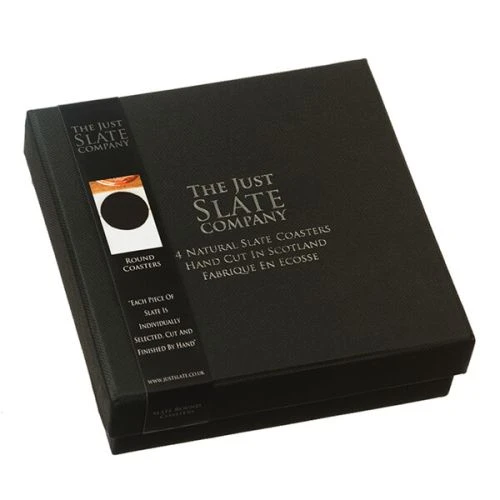 The Just Slate Company Set Of 4 Round Slate Coasters 5 The Just Slate Company Set Of 4 Round Slate Coasters - Image 3