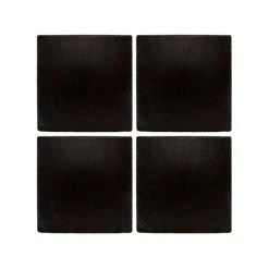 The Just Slate Company Set Of 4 Square Slate Coasters
