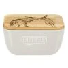 The Just Slate Company Kissing Hares White Butter Dish -tableware JSSOBDWKH Just Slate Company Kissing Hares White Butter Dish