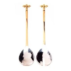 The Just Slate Company Bee Salad Server Set