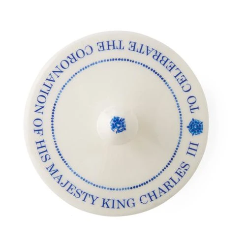 Spode King Charles III Coronation Covered Sugar Bowl 4 Spode King Charles III Coronation Covered Sugar Bowl - Image 2